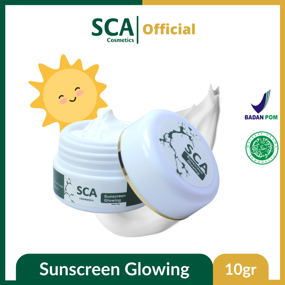 SCA sunscreen glowing